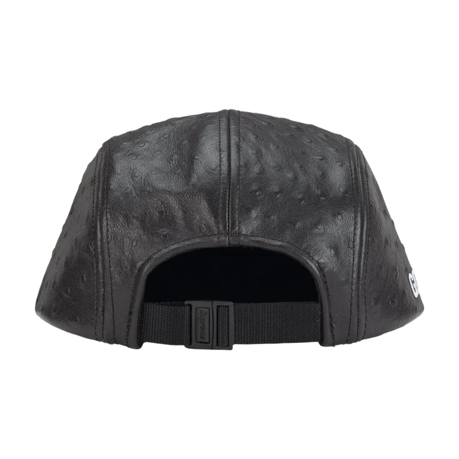 Supreme SS26 Ostrich Embossed Leather GORE-TEX Camp Cap 'Black' SUP-SS26-1022-BLK
