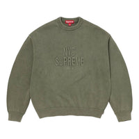 Supreme SS26 Overdyed Raised Sweater 'Olive' SUP-SS26-217-OLV