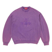 Supreme SS26 Overdyed Raised Sweater 'Purple' SUP-SS26-217-PUR