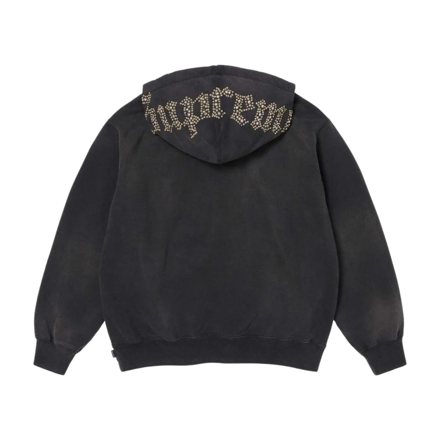 Supreme SS26 Overdyed Studded Hooded Sweatshirt 'Black' SUP-SS26-154-BLK