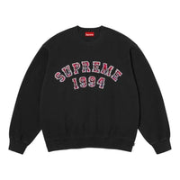 Supreme SS26 Plaid Arc Crewneck 'Black' SUP-SS26-133-BLK