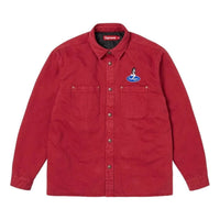 Supreme SS26 Quilted Lined Denim Snap Shirt 'Red' SUP-SS26-057-RED
