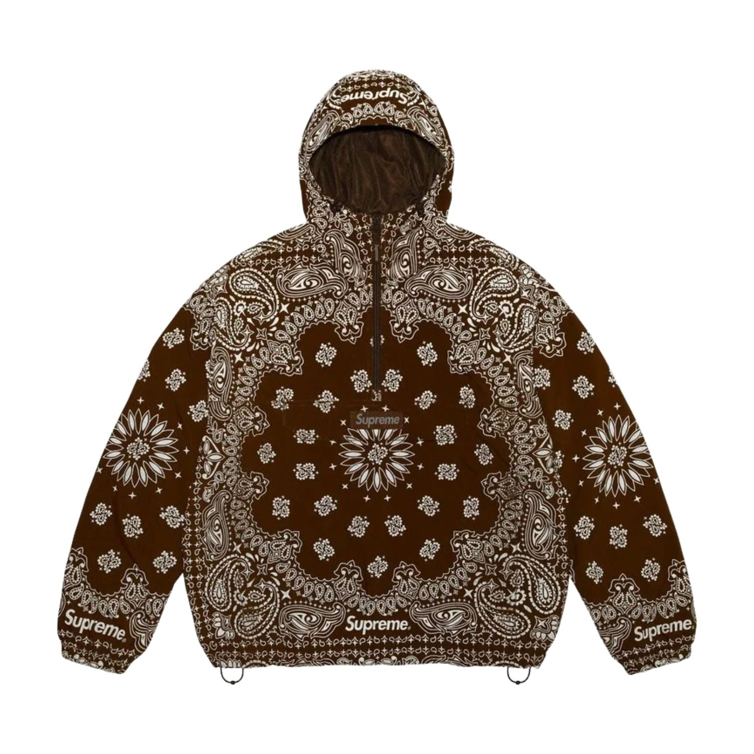 Supreme SS26 Reflective Bandana Anorak 'Brown' SUP-SS26-293-BRN
