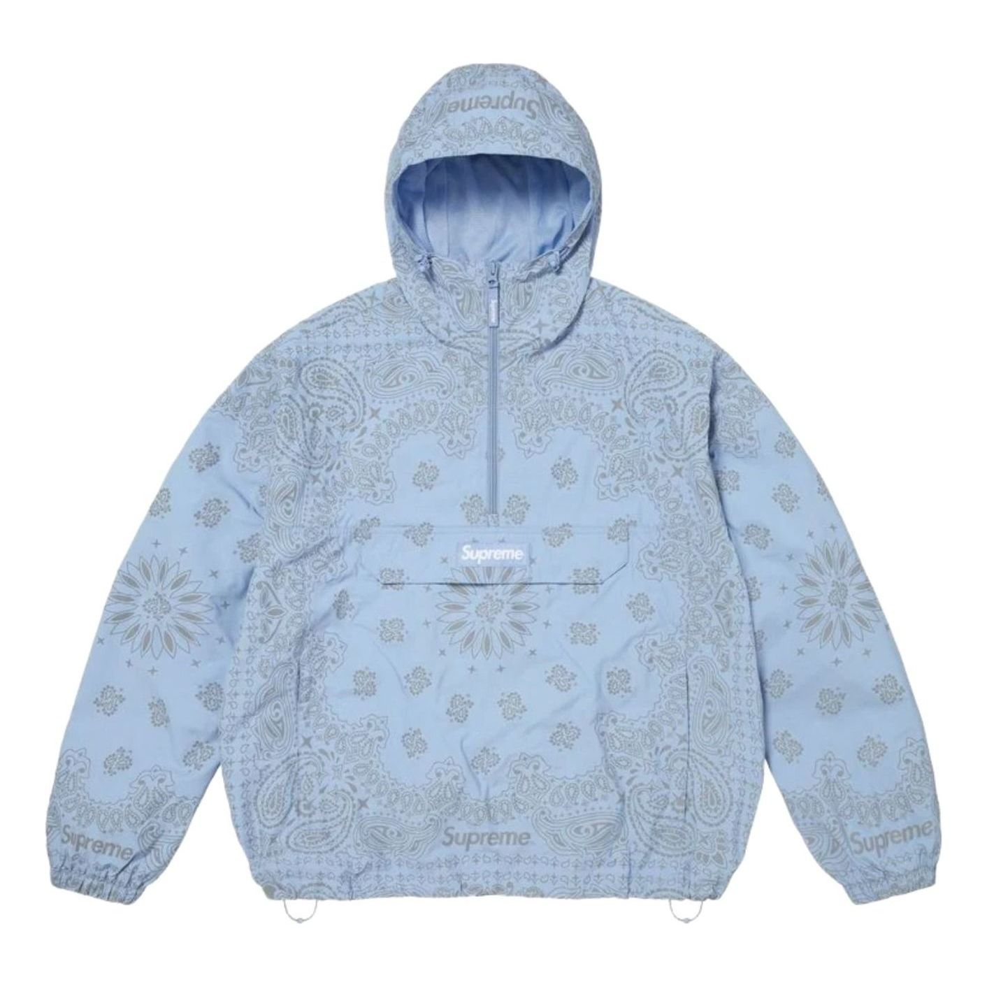 Supreme SS26 Reflective Bandana Anorak 'Light Blue' SUP-SS26-293-BLU