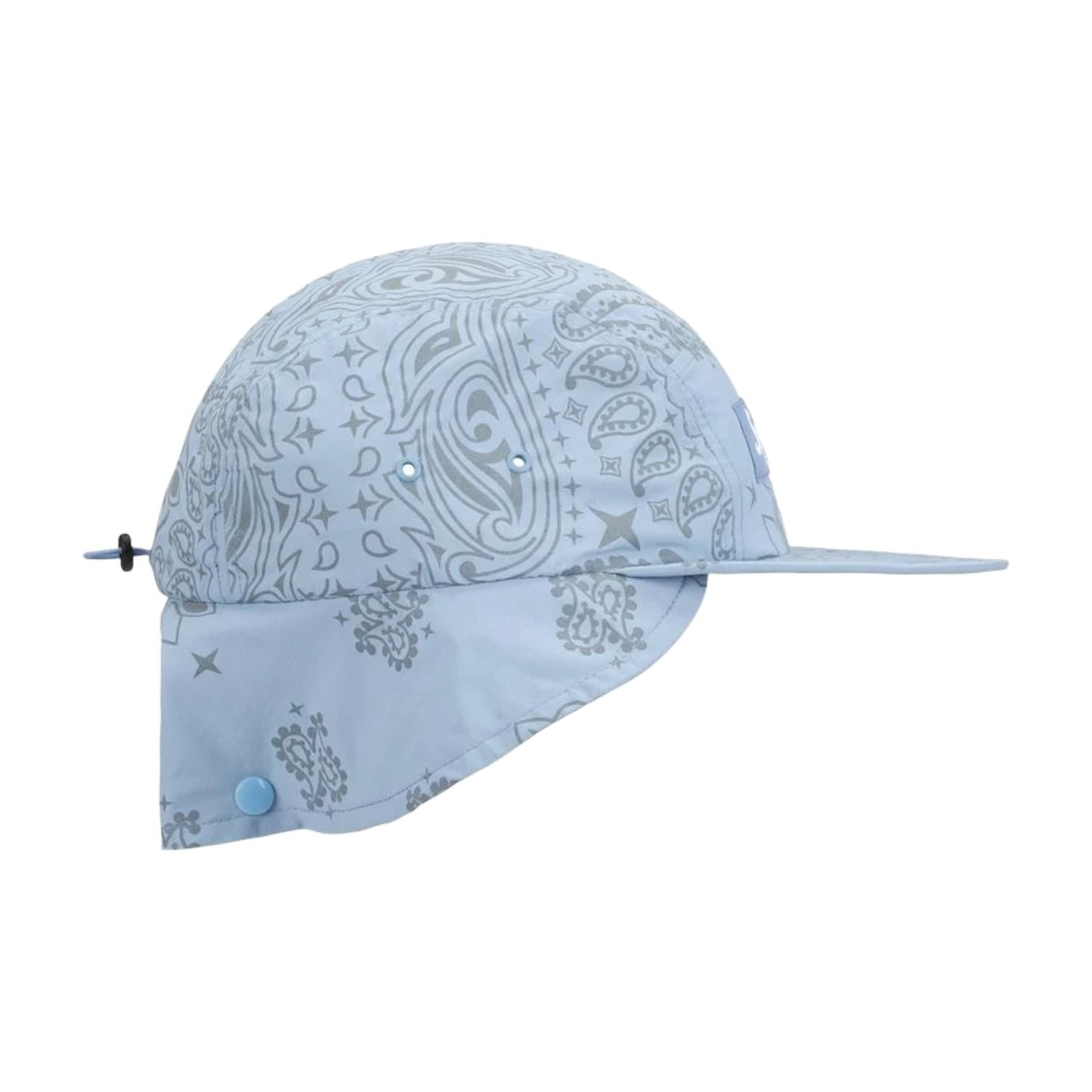 Supreme SS26 Reflective Bandana Sunshield Camp Cap 'Light Blue' SUP-SS26-1048-BLUS