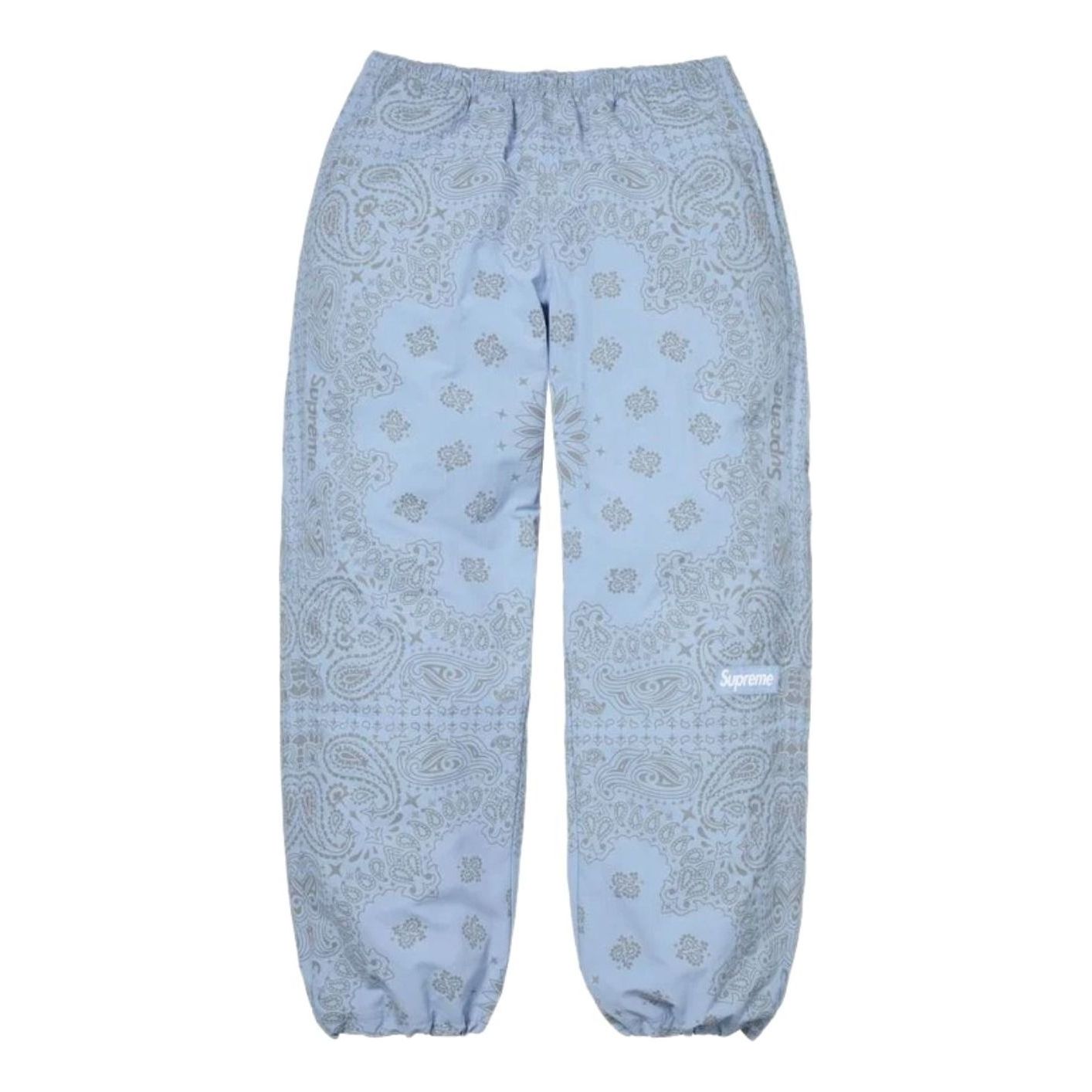 Supreme SS26 Reflective Bandana Track Pant 'Light Blue' SUP-SS26-295-BLU
