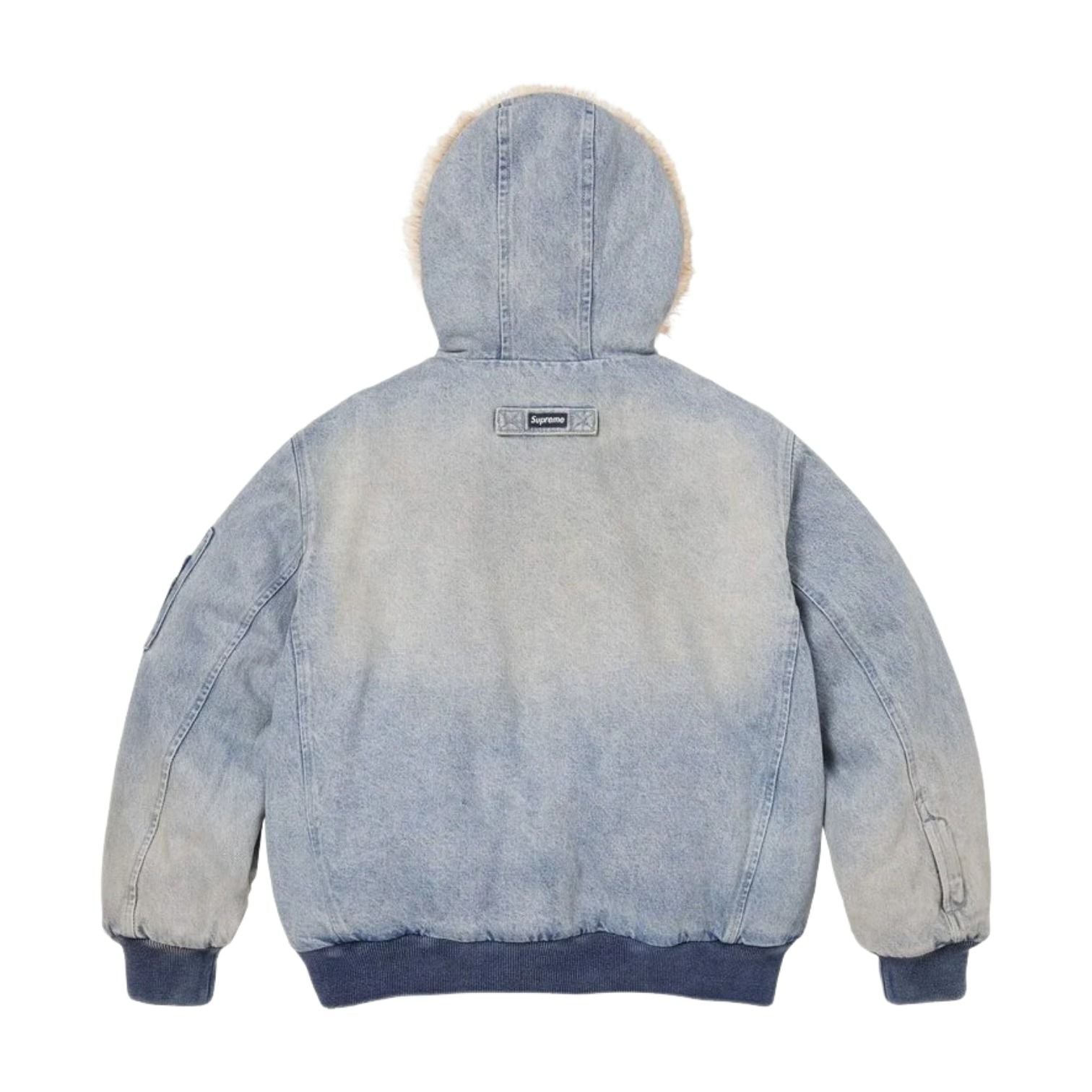 Supreme SS26 Reversible Faux Fur Hooded Work Jacket 'Denim' SUP-SS26-004-DNM