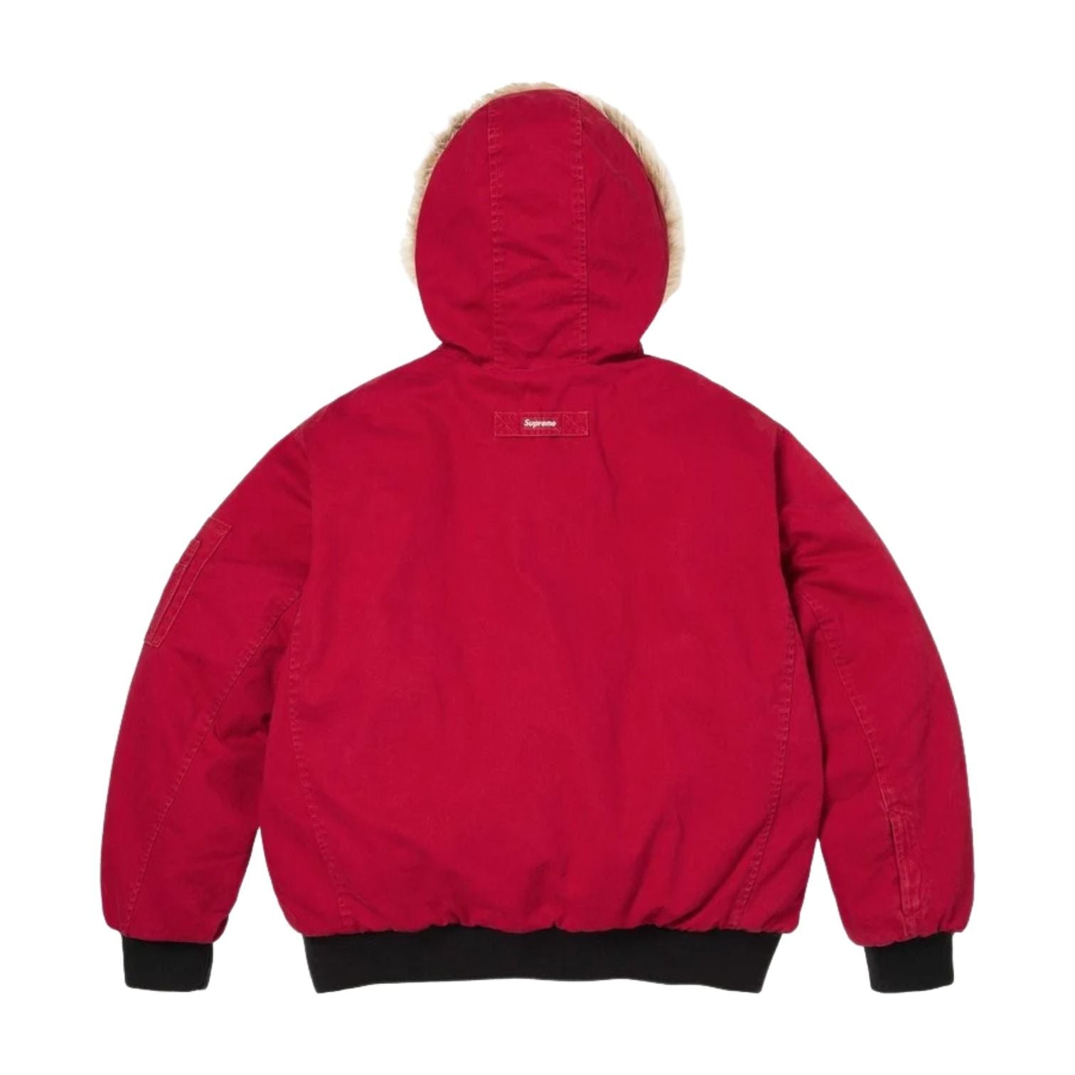 Supreme SS26 Reversible Faux Fur Hooded Work Jacket 'Red' SUP-SS26-004-RED