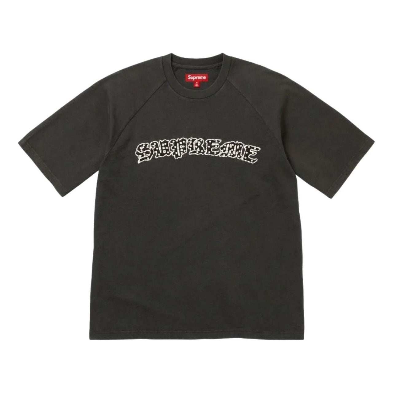 Supreme SS26 Rhinestone Raglan S/S T-Shirt 'Black' SUP-SS26-135-BLK