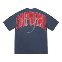 Supreme SS26 Rhinestone Script S/S T-Shirt 'Navy' SUP-SS26-324-NVY