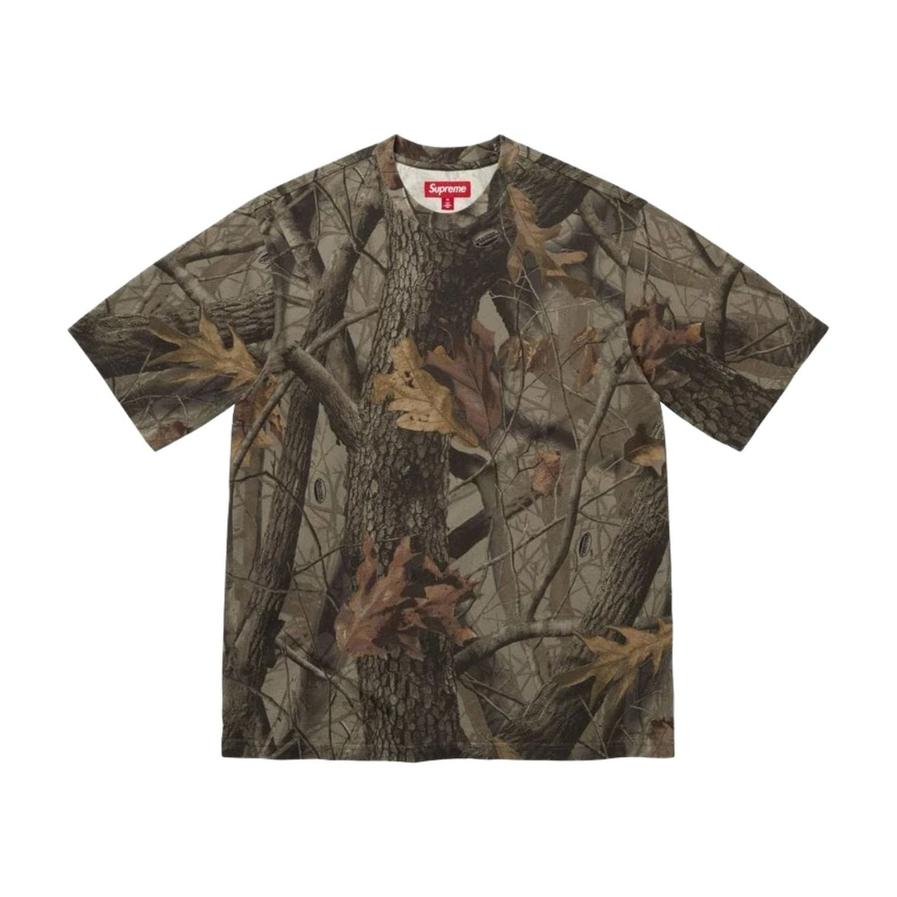 Supreme SS26 Rhinestone Script S/S T-Shirt 'Realtree Hardwoods Camo' SUP-SS26-324-CMO
