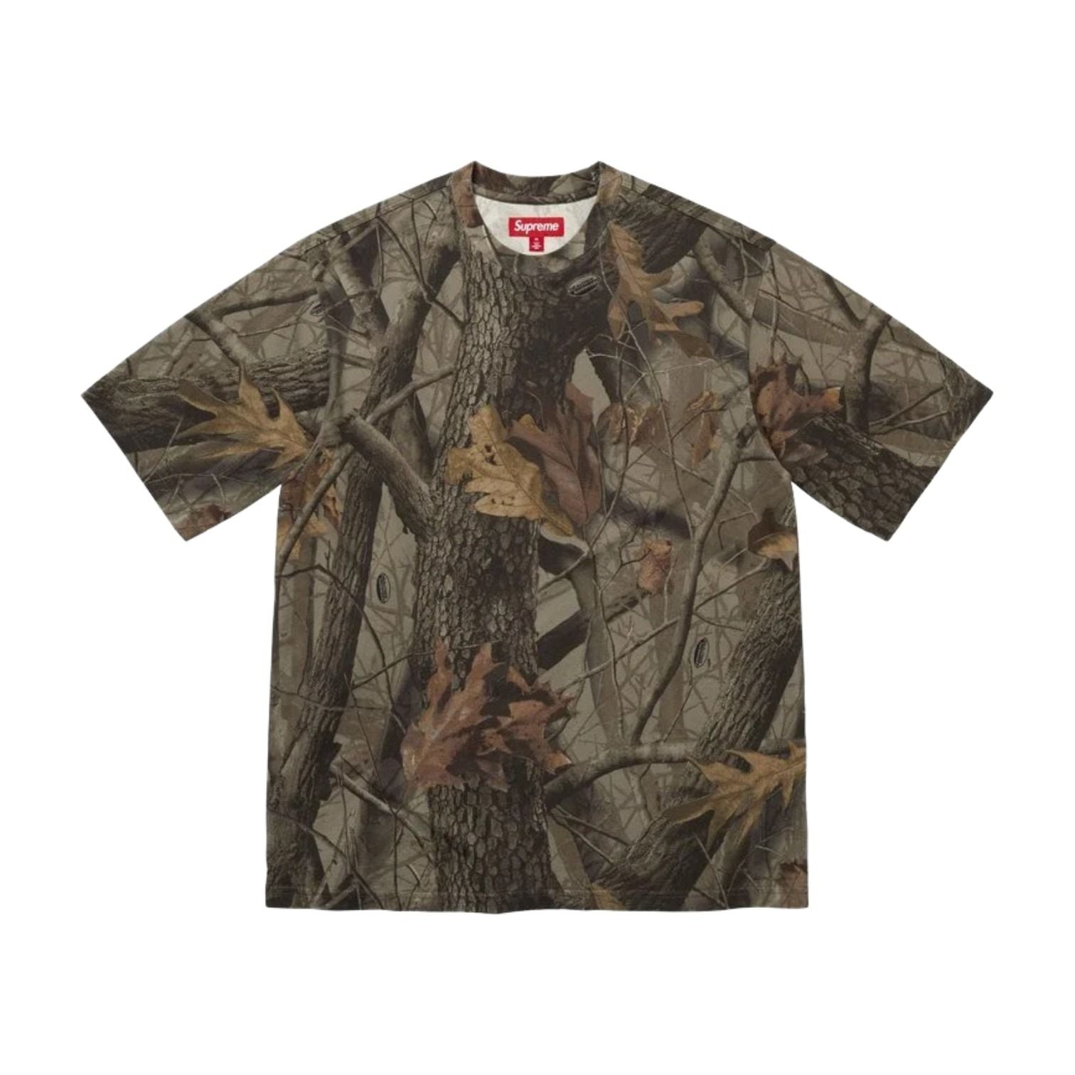 Supreme SS26 Rhinestone Script S/S T-Shirt 'Realtree Hardwoods Camo' SUP-SS26-324-CMO