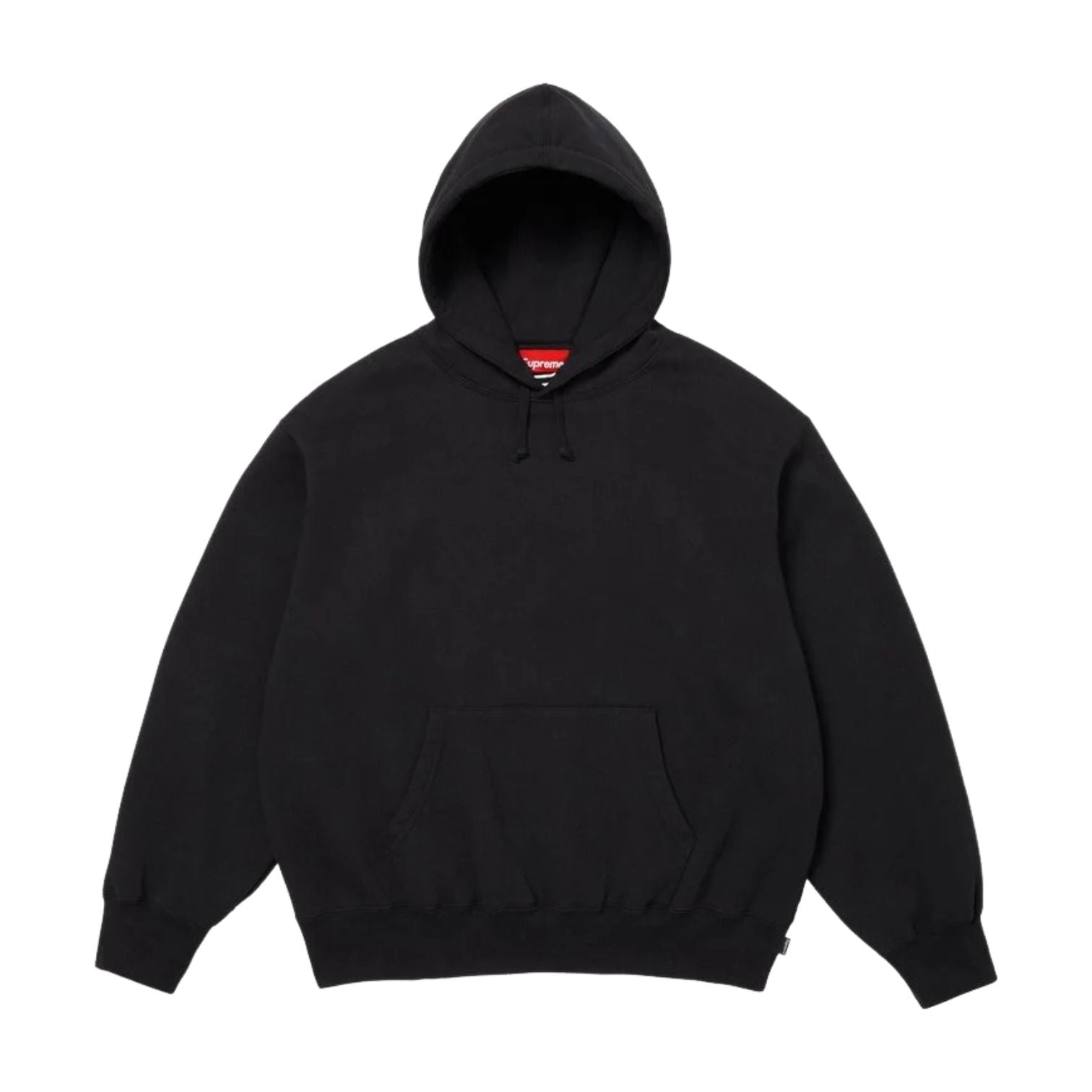 Supreme SS26 Satin Appliqué Hooded Sweatshirt 'Black' SUP-SS26-191-BLK