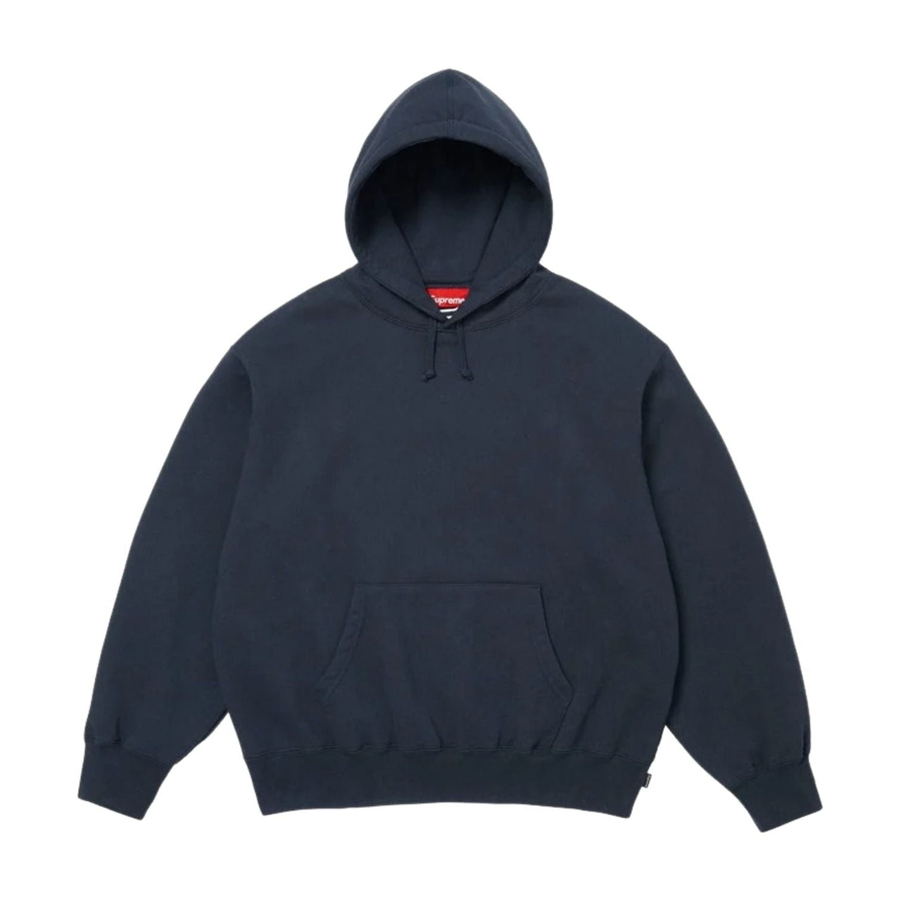 Supreme SS26 Satin Appliqué Hooded Sweatshirt 'Navy' SUP-SS26-191-NVY