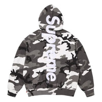Supreme SS26 Satin Appliqué Hooded Sweatshirt 'Snow Camo' SUP-SS26-191-SAM