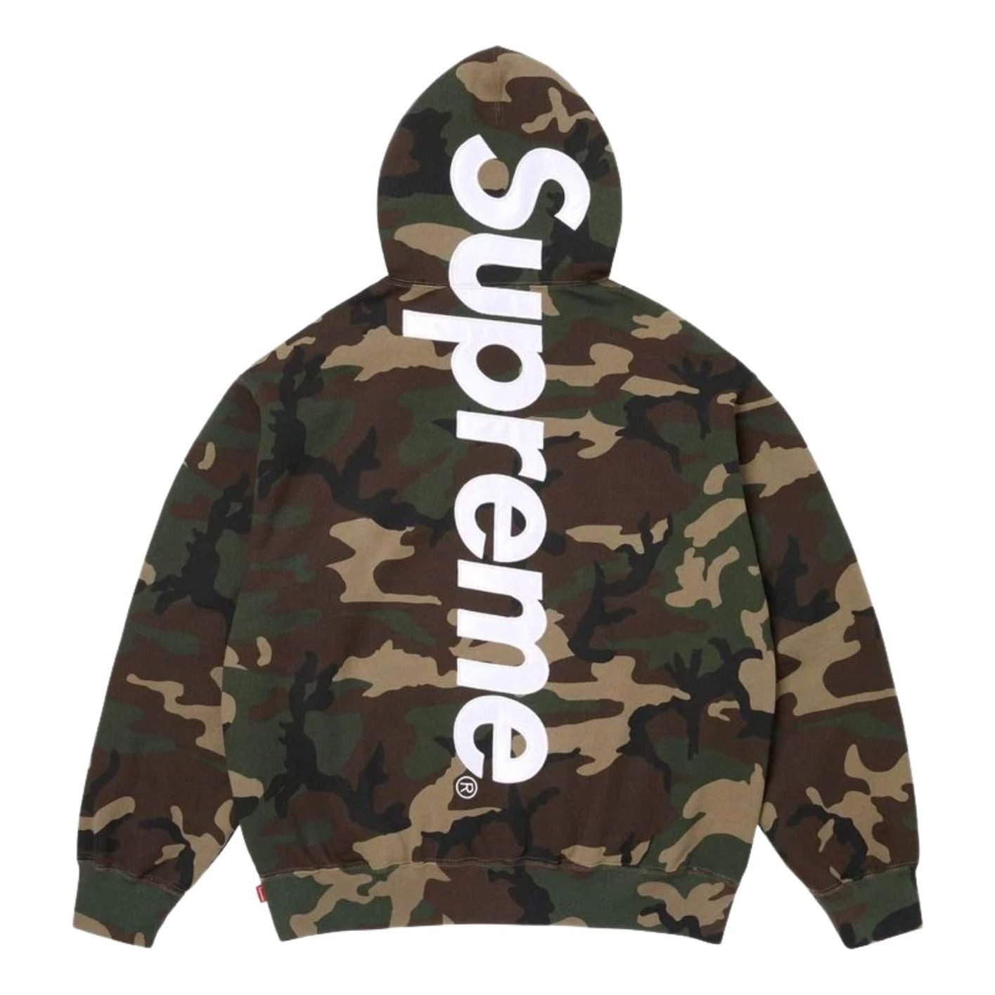 Supreme SS26 Satin Appliqué Hooded Sweatshirt 'Woodland Camo' SUP-SS26-191-CAM