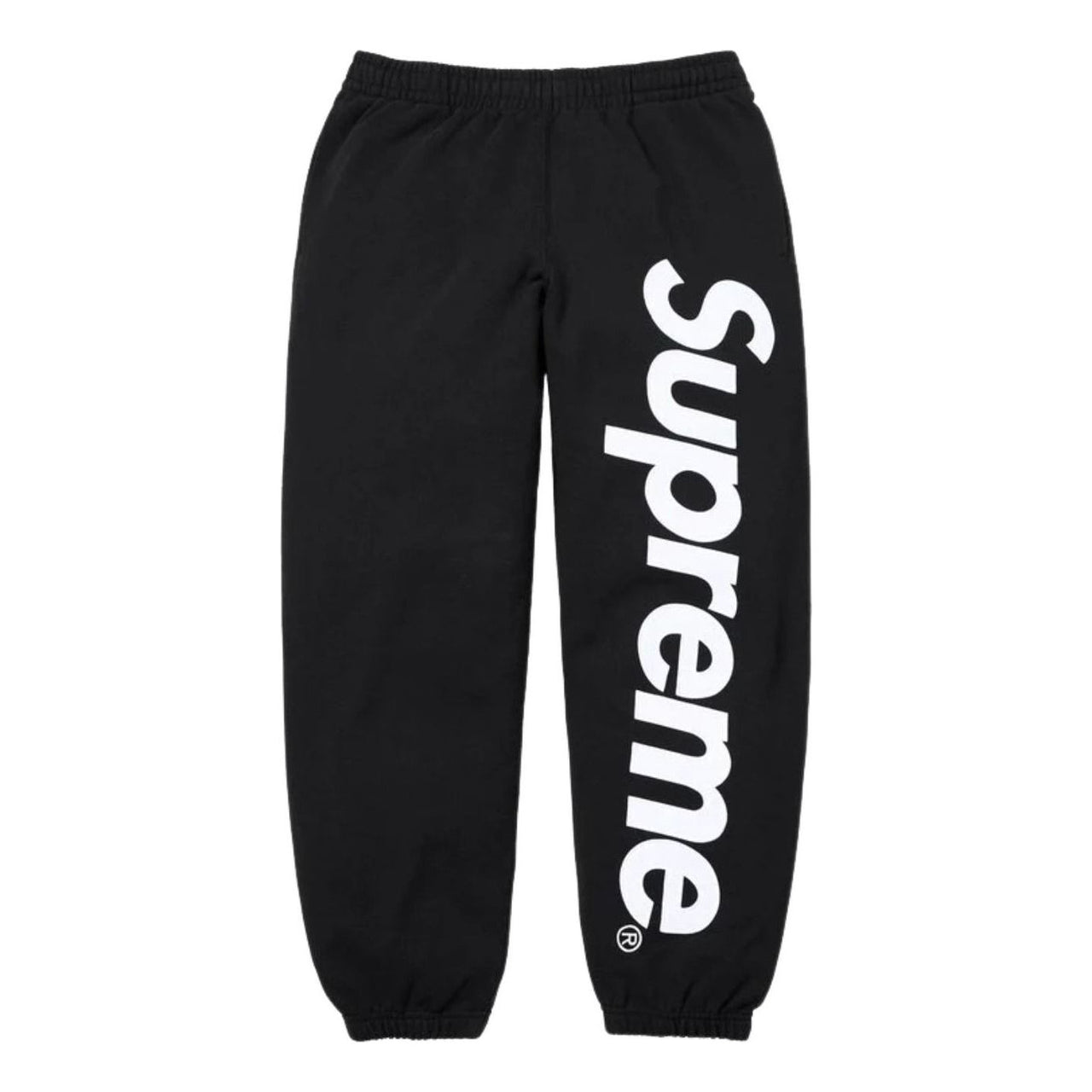 Supreme SS26 Satin Appliqué Sweatpants 'Black' SUP-SS26-193-BLK