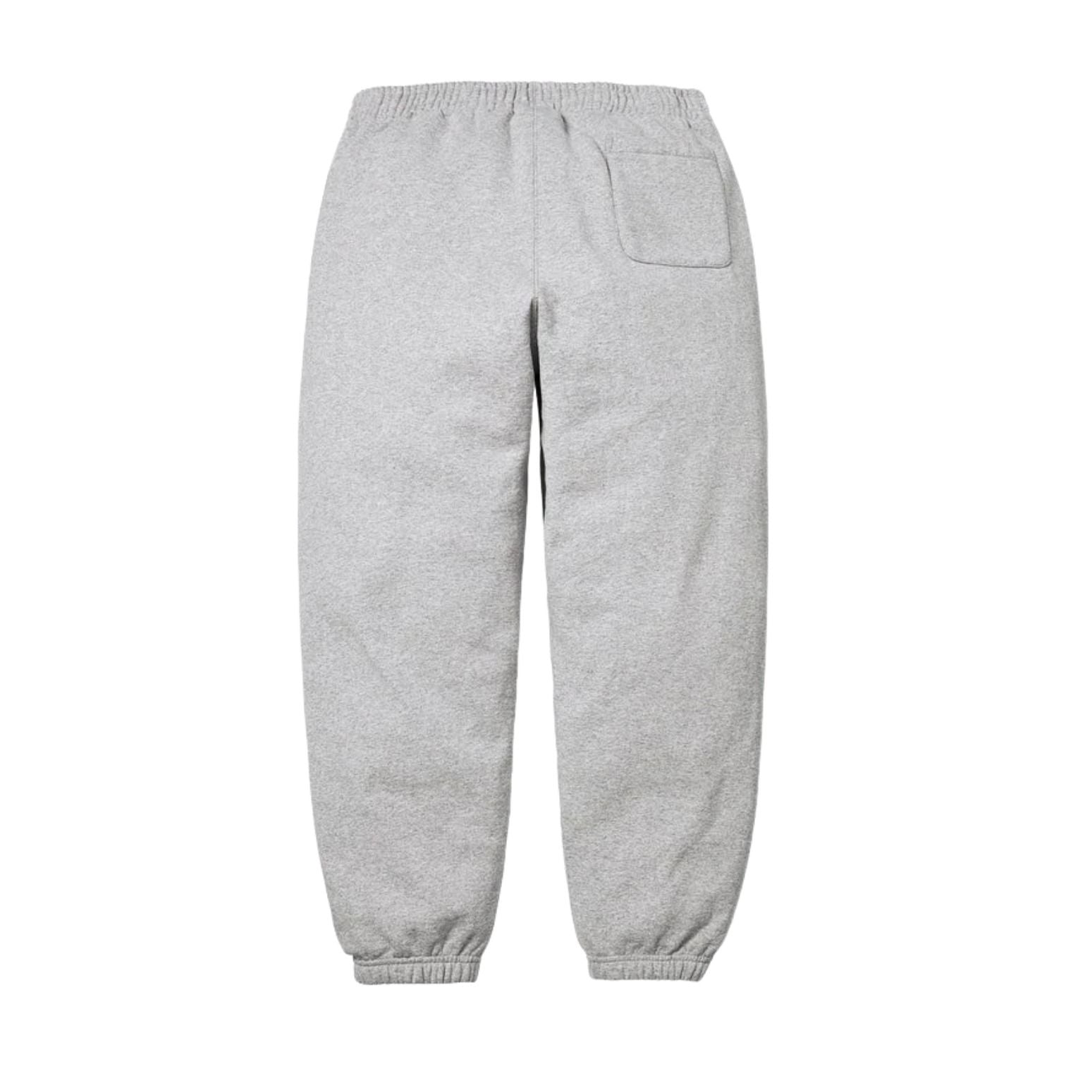 Supreme SS26 Satin Appliqué Sweatpants 'Heather Grey' SUP-SS26-193-GRY