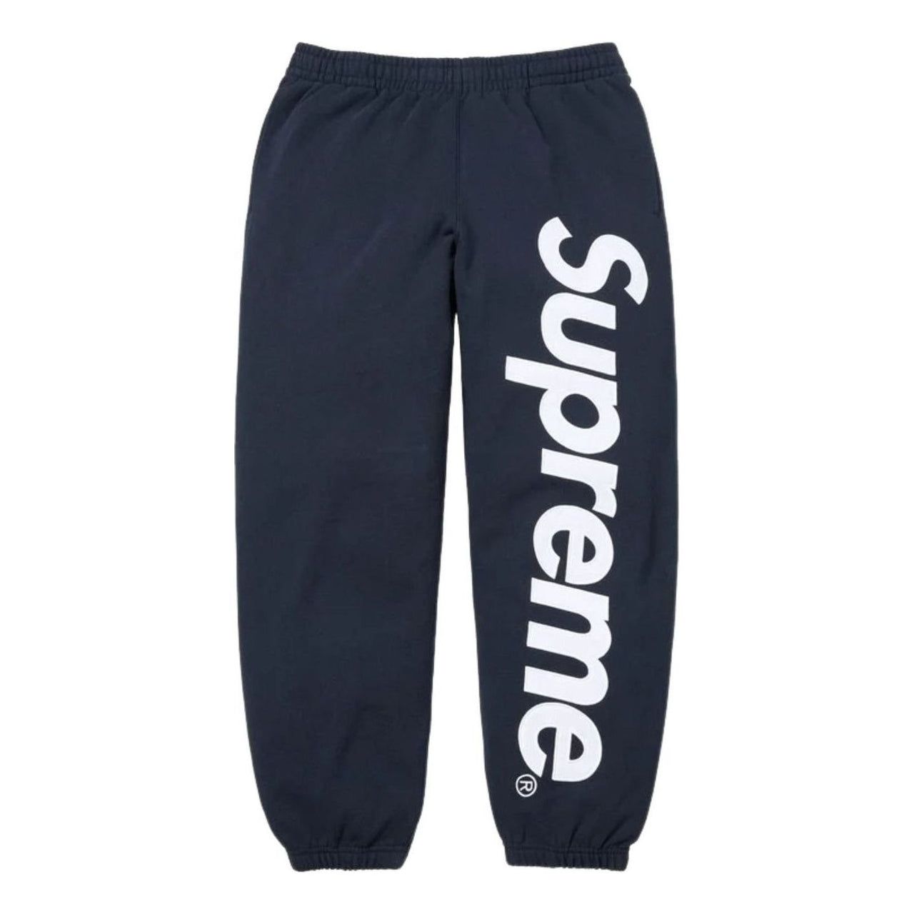 Supreme SS26 Satin Appliqué Sweatpants 'Navy' SUP-SS26-193-NVY