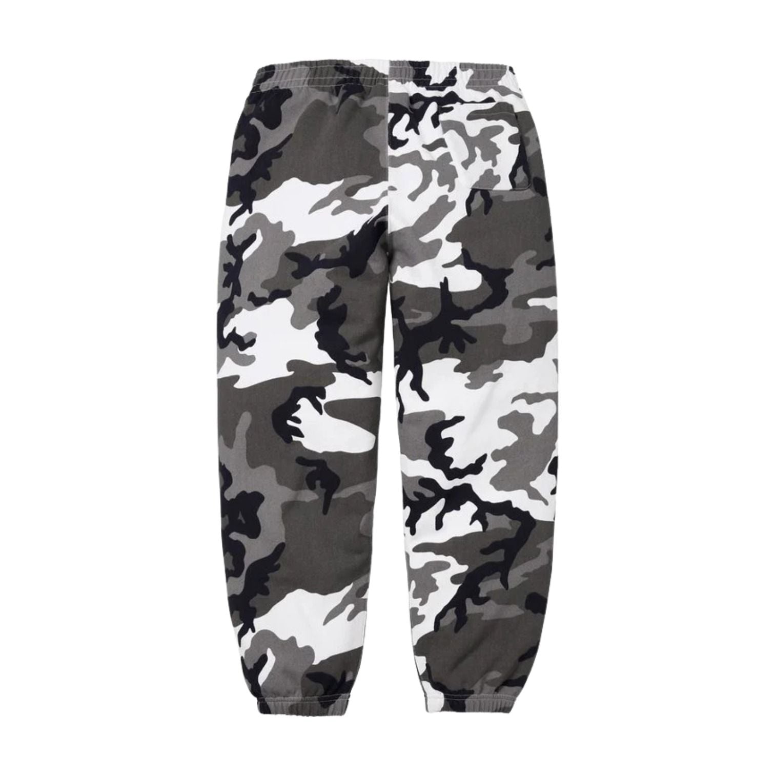 Supreme SS26 Satin Appliqué Sweatpants 'Snow Camo' SUP-SS26-193-SAM