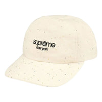 Supreme SS26 Sequin Denim Classic Logo 6-Panel 'Natural' SUP-SS26-1065-WHT