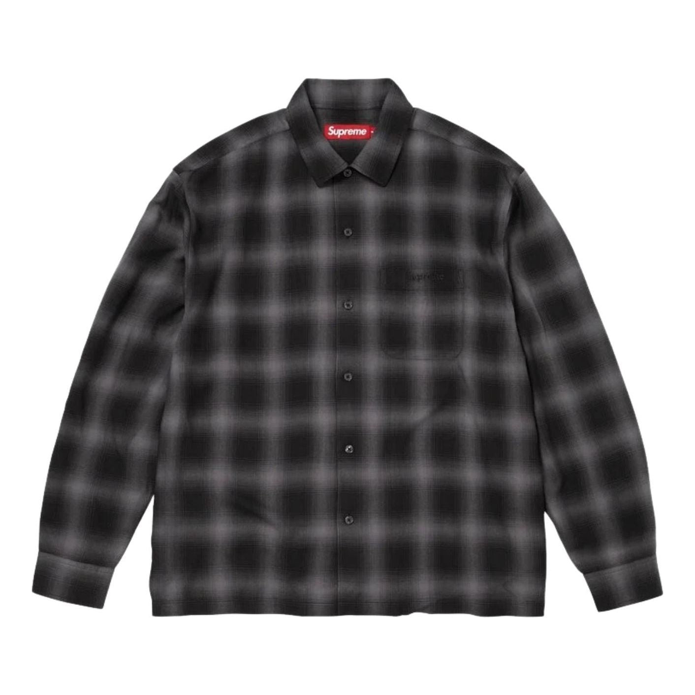 Supreme SS26  Shadow Plaid Rayon Shirt 'Black' SUP-SS26-138-BLK