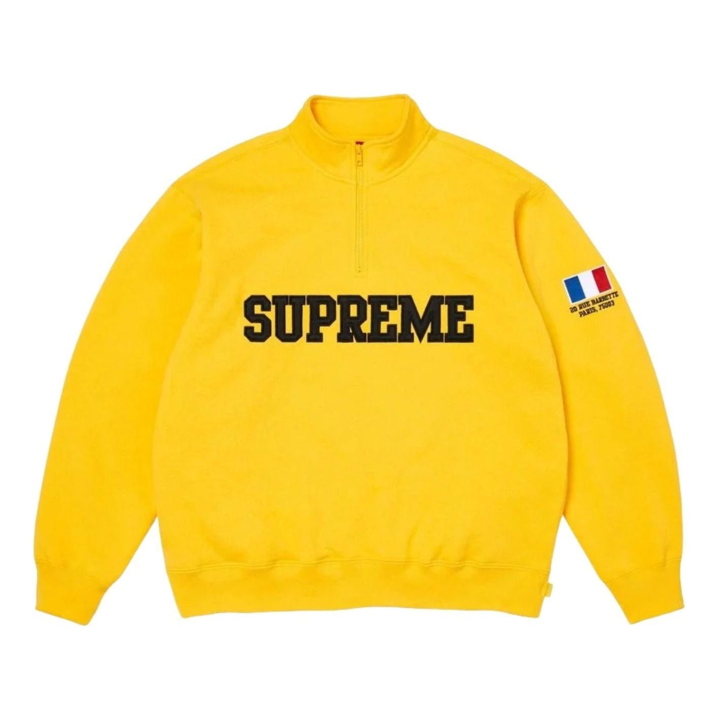 Supreme SS26 Shop Flag Half Zip Pullover 'Yellow-Paris' SUP-SS26-006-YEL