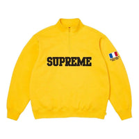Supreme SS26 Shop Flag Half Zip Pullover 'Yellow-Paris' SUP-SS26-006-YEL