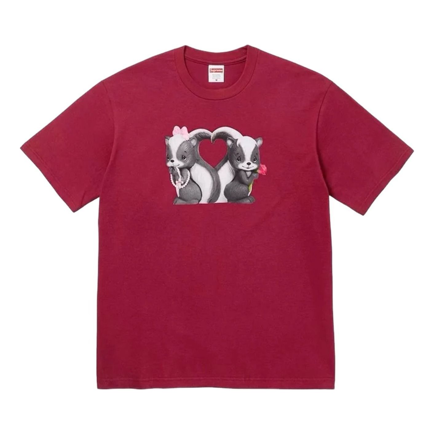 Supreme SS26 Skunk T-Shirt 'Cardinal' SUP-SS26-351-CRD