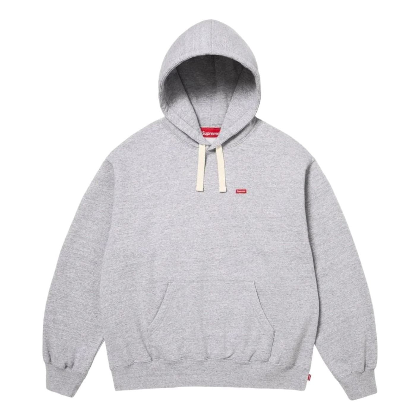 Supreme SS26 Small Box Drawcord Hooded Sweatshirt 'Heather Grey' SUP-SS26-021-HETRGRY