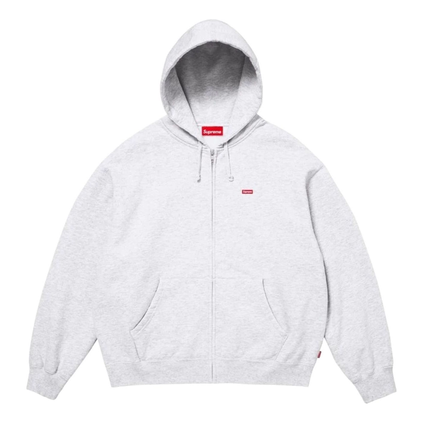 Supreme SS26 Small Box Zip Up Hooded Sweatshirt 'Ash Grey' SUP-SS26-122-GRY