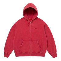 Supreme SS26 Small Box Zip Up Hooded Sweatshirt 'Dark Red' SUP-SS26-122-RED