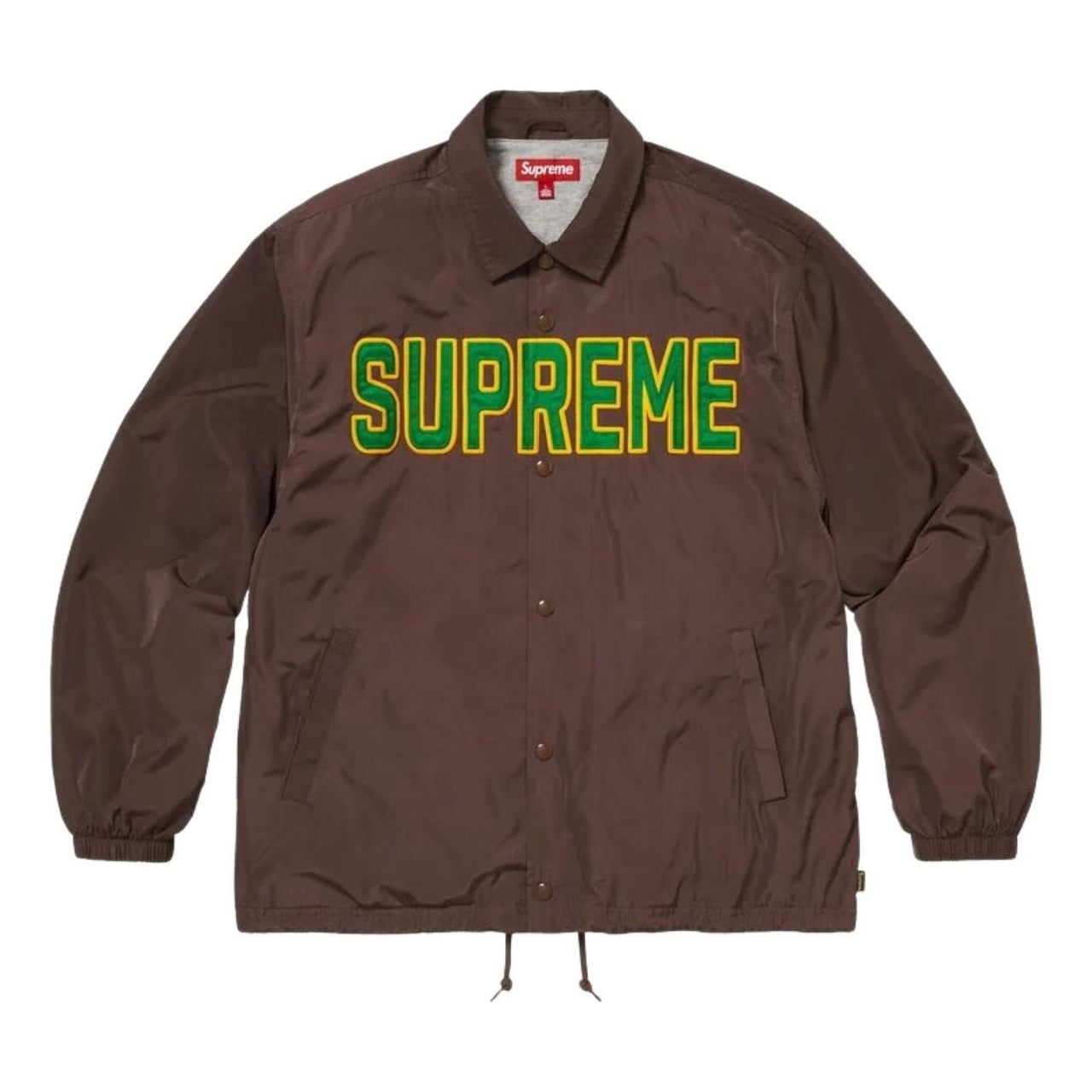 Supreme SS26 Spellout Coaches Jacket 'Brown' SUP-SS26-203-BRN