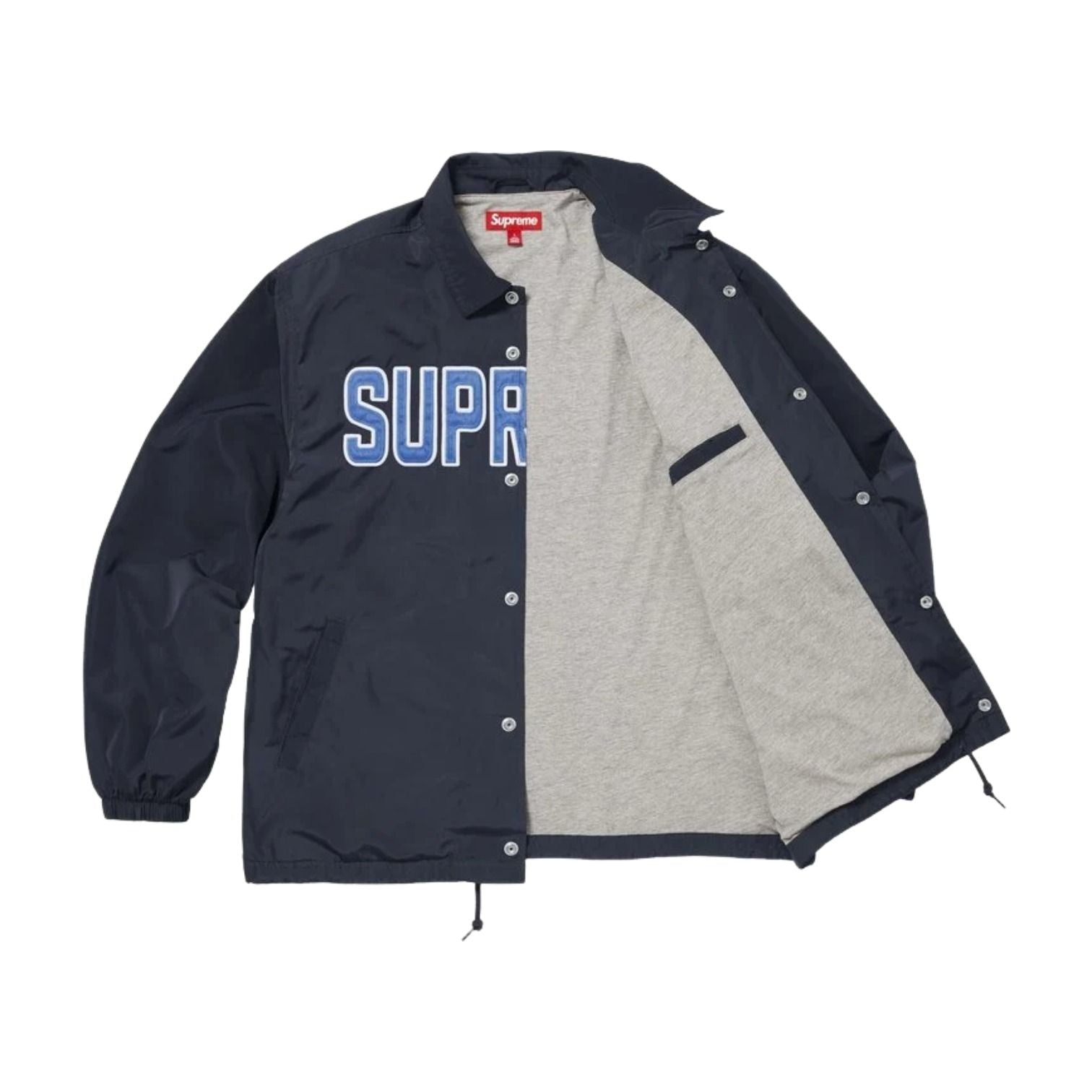 Supreme SS26 Spellout Coaches Jacket 'Navy' SUP-SS26-203-NVY