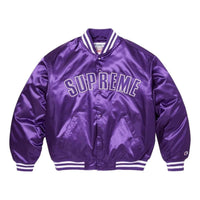 Supreme x Champion SS26 Satin Varsity Jacket 'Purple' SUP-SS26-170-PUR