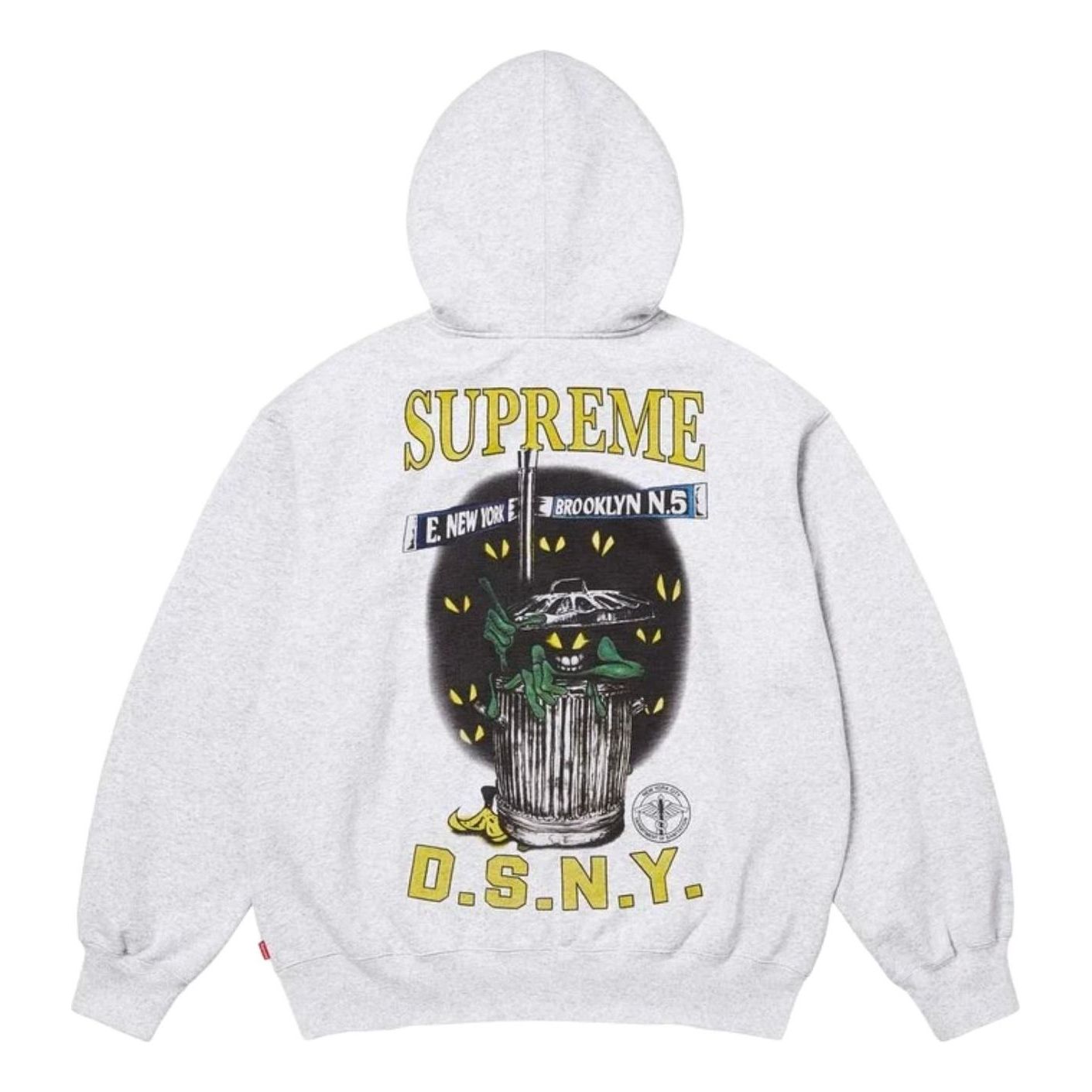 Supreme x DSNY SS26 Zip Up Hooded Sweatshirt 'Ash Grey' SUP-SS26-053-HETRGRY