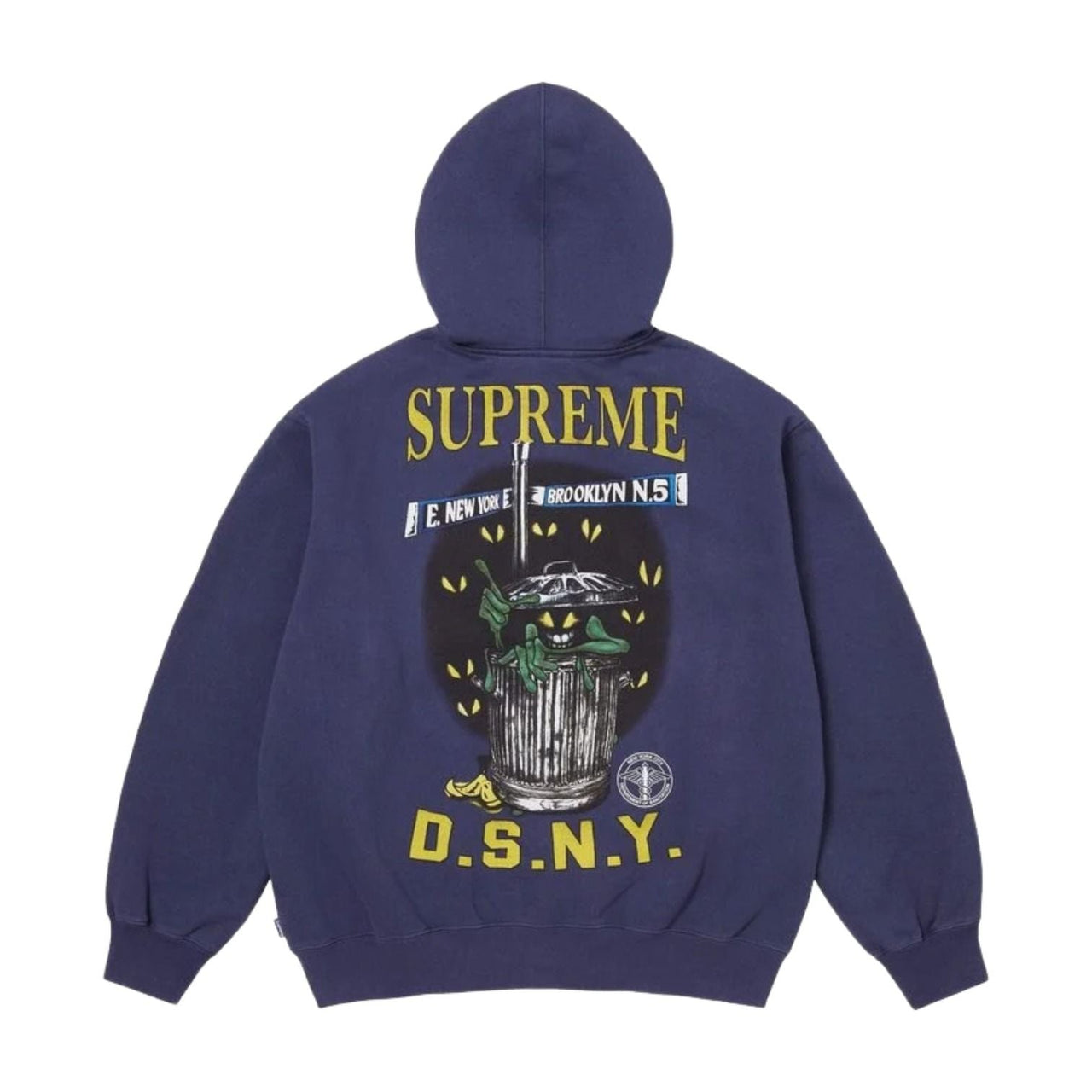 Supreme x DSNY SS26 Zip Up Hooded Sweatshirt 'Washed Navy' SUP-SS26-053-WSHNVY