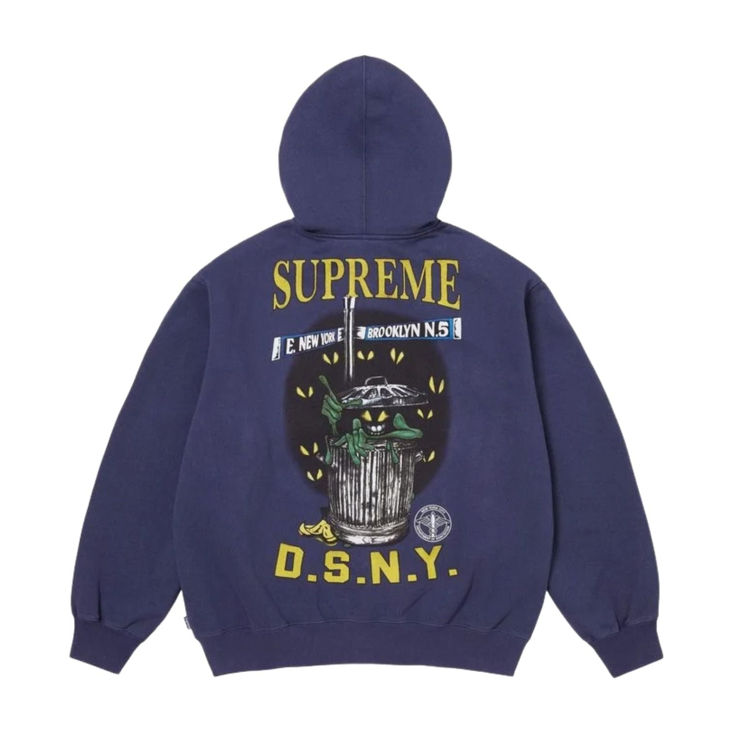 Supreme x DSNY SS26 Zip Up Hooded Sweatshirt 'Washed Navy' SUP-SS26-053-WSHNVY