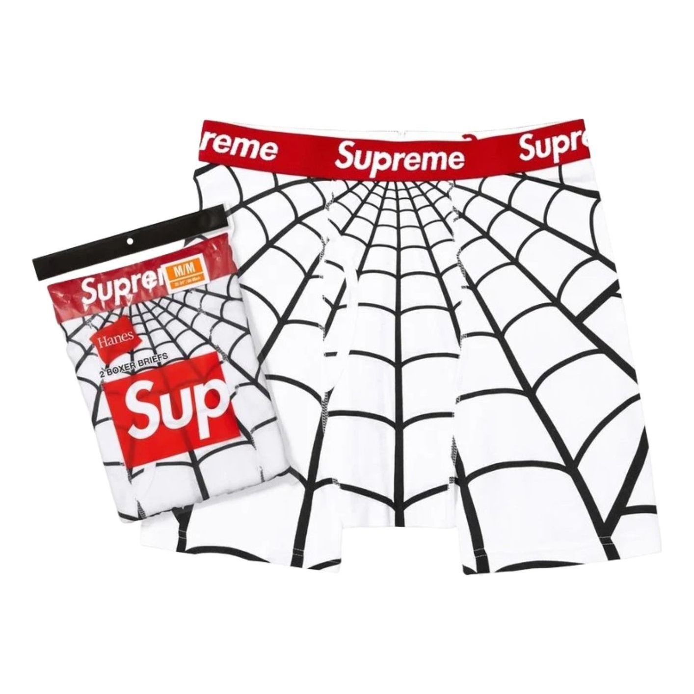 Supreme x Hanes SS26 Spider-Man Boxer Briefs (2 Pack) 'White' SUP-SS26-189-WHT