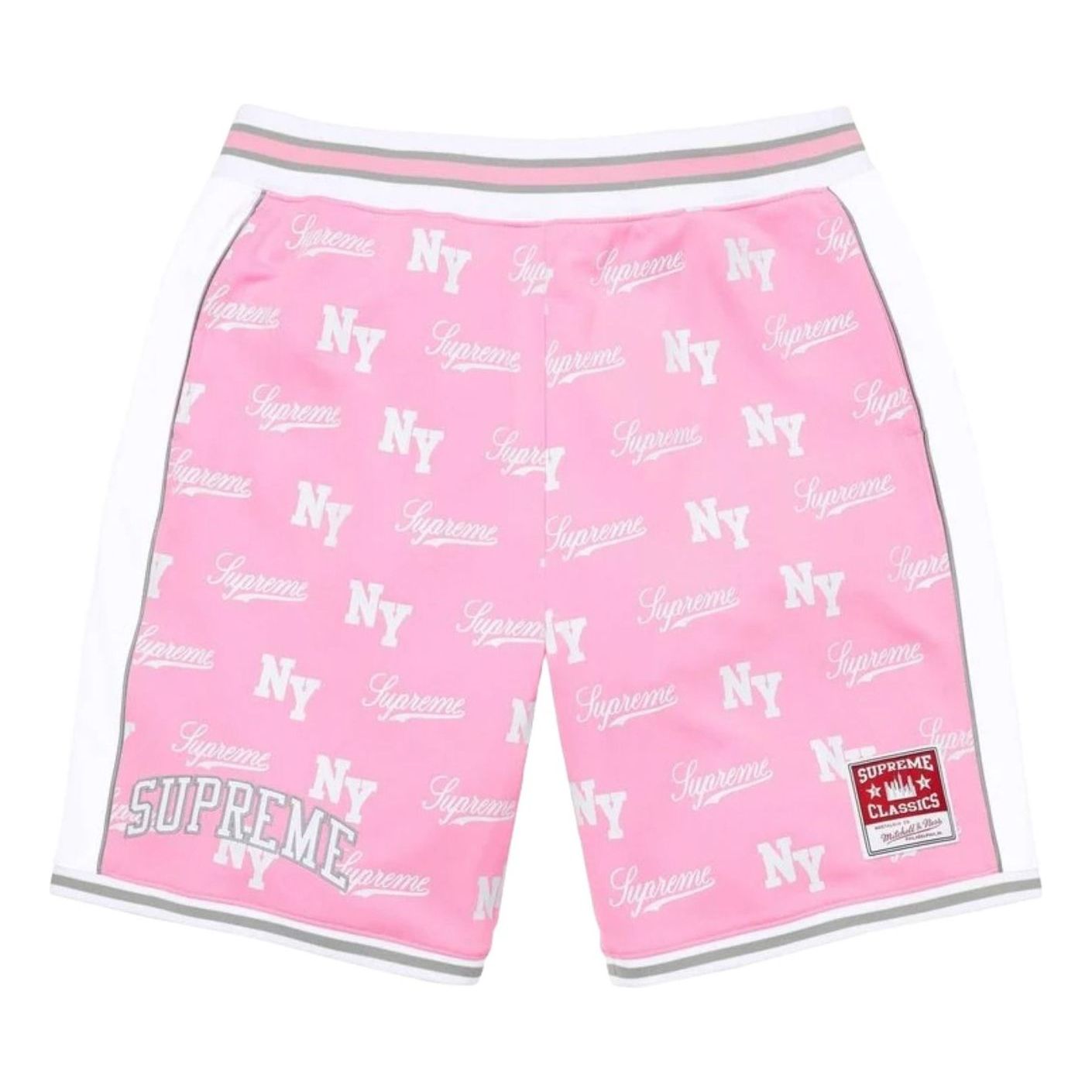 Supreme x Mitchell & Ness SS26 Monogram Basketball Short 'Pink' SUP-SS26-221-PNK