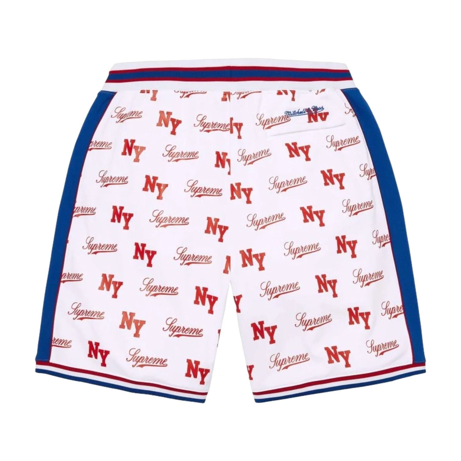Supreme x Mitchell & Ness SS26 Monogram Basketball Short 'White' SUP-SS26-221-WHT