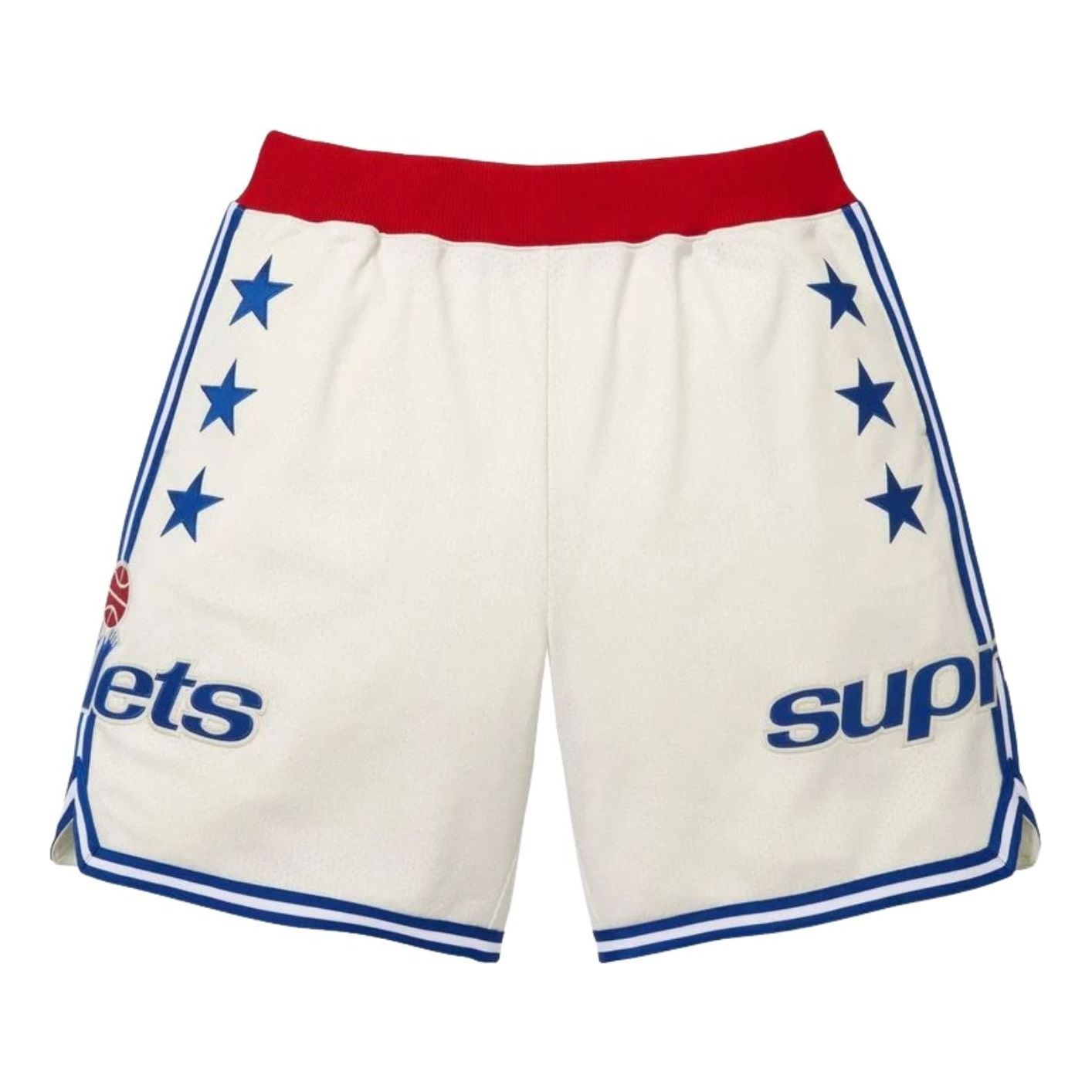 Supreme x Mitchell & Ness SS26 Teams Basketball Short 'White' SUP-SS26-282-WHT