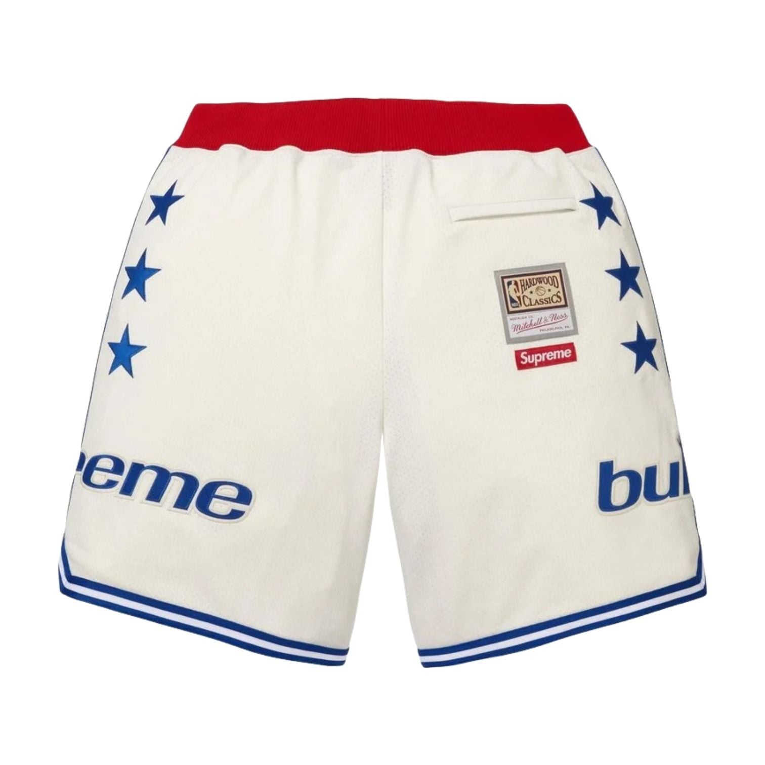 Supreme x Mitchell & Ness SS26 Teams Basketball Short 'White' SUP-SS26-282-WHT