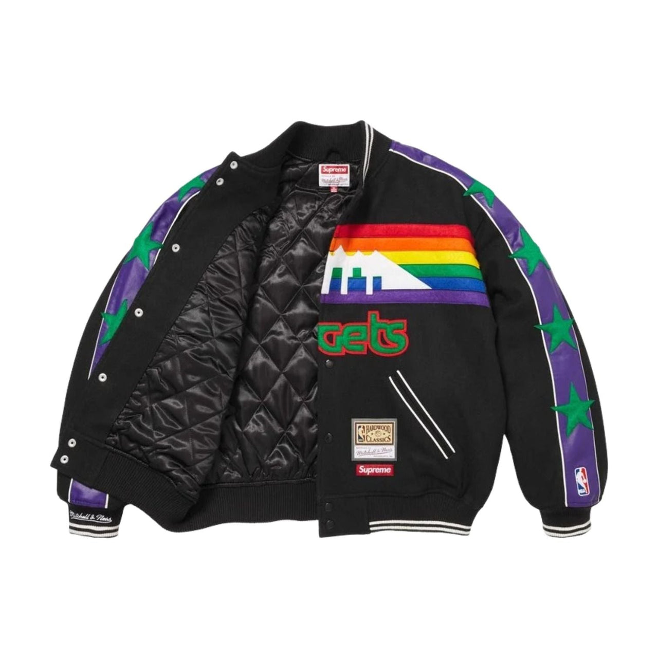 Supreme x Mitchell & Ness SS26 Teams Varsity Jacket 'Black' SUP-SS26-281-BLK
