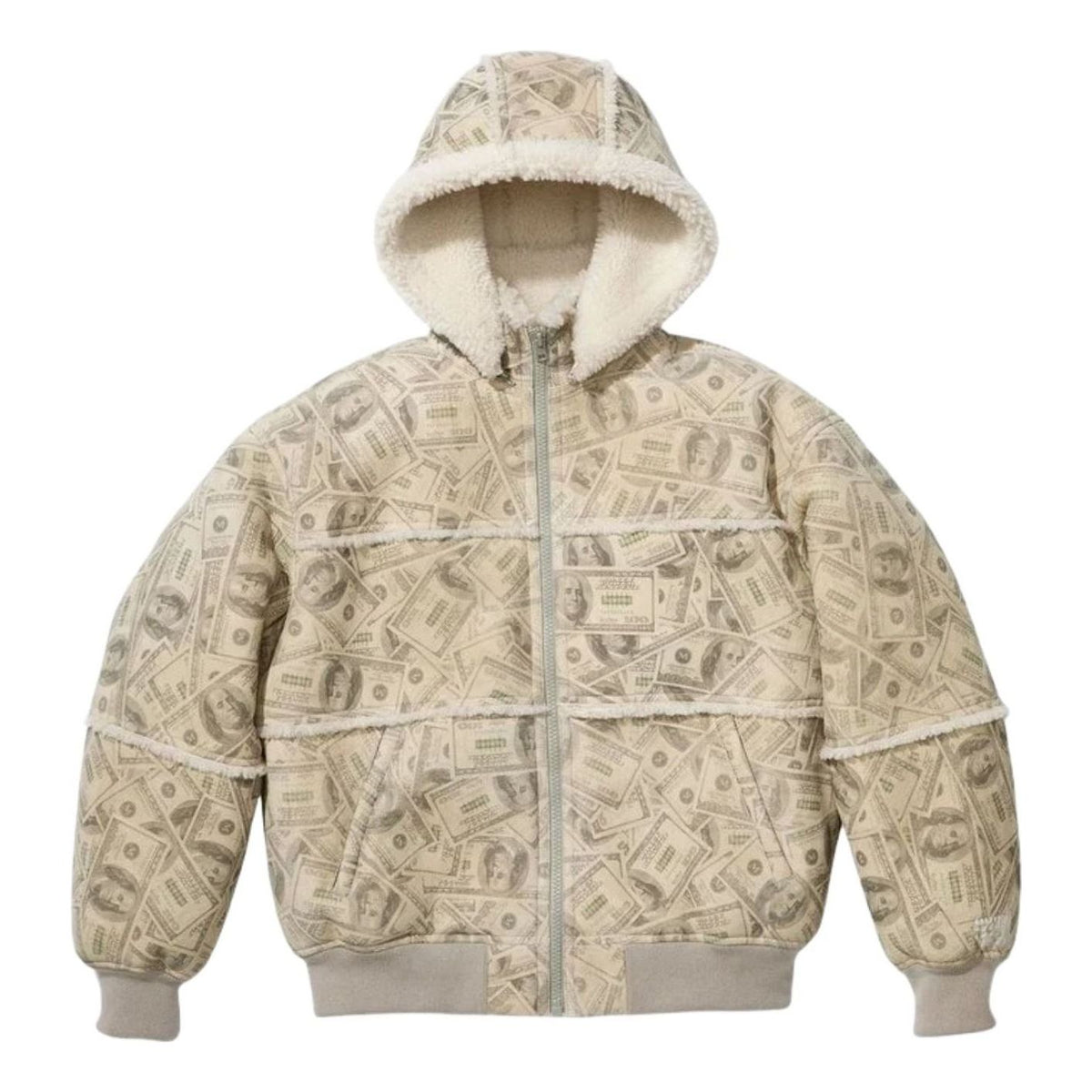 Supreme x MM6 Maison Margiela Hooded Shearling Bomber Jacket 'White' SUP-SS26-107-WHT