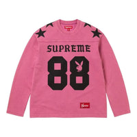 Supreme x Playboy SS26 L/S Football T-Shirt 'Pink' SUP-SS26-043-PNK