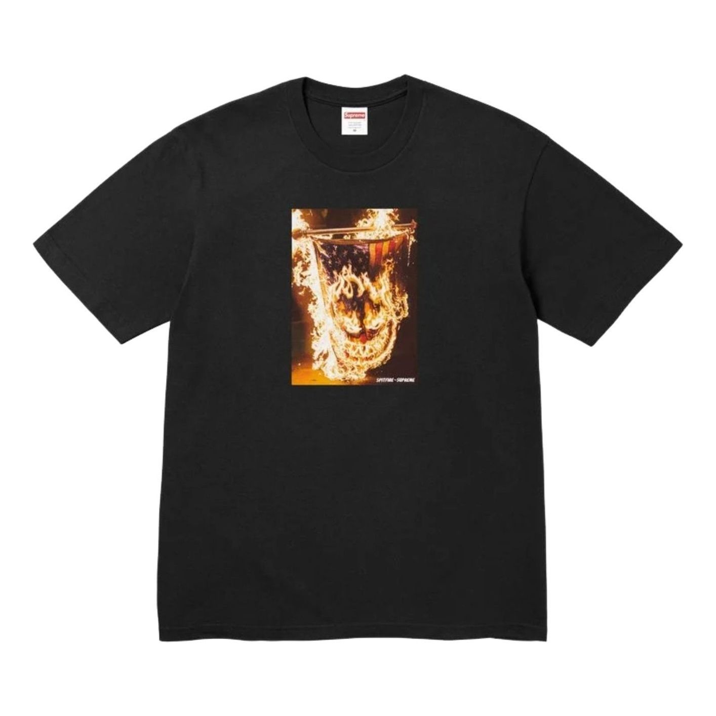 Supreme x Spitfire SS26 Flag T-Shirt 'Black' SUP-SS26-336-BLK