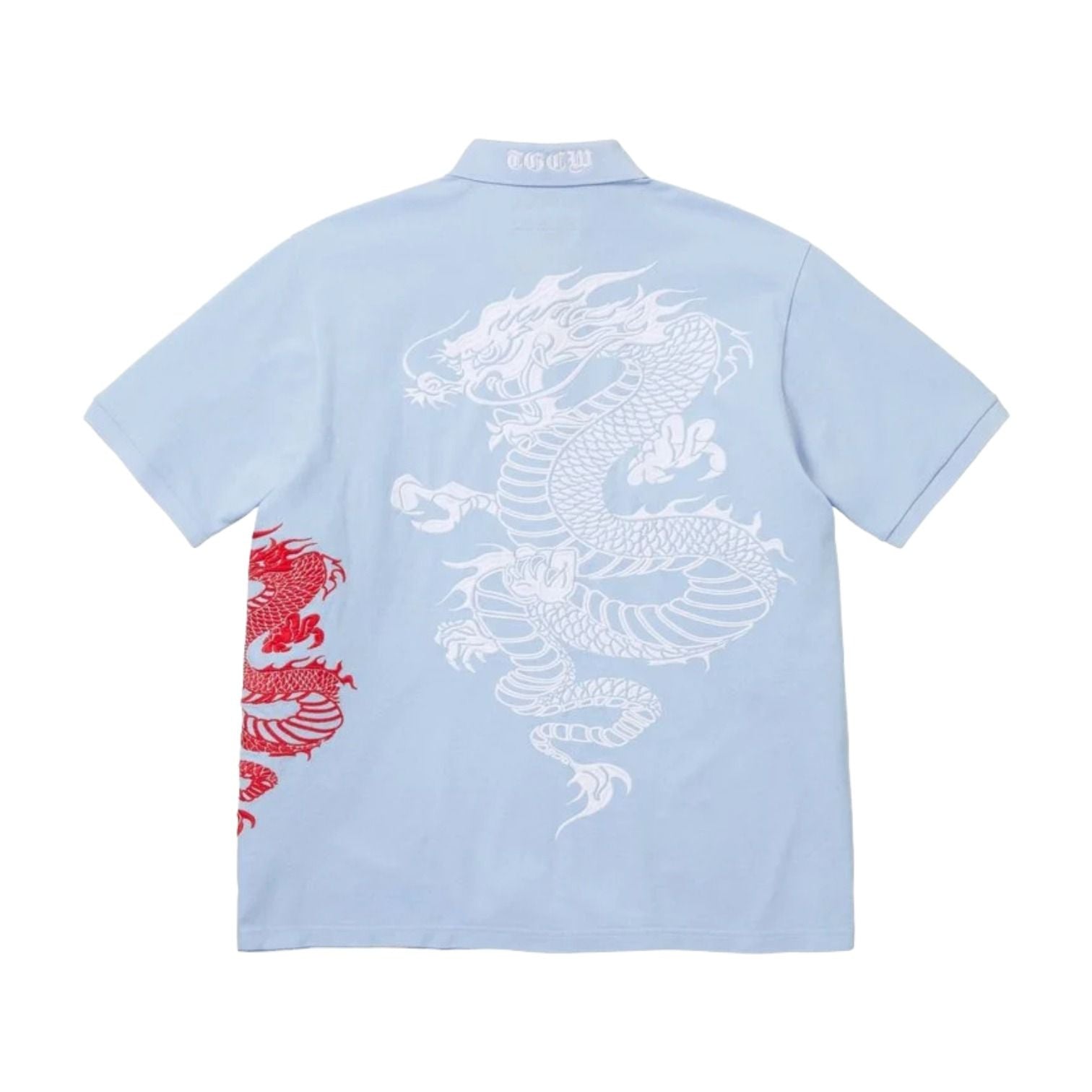 Supreme x The Great China SS26 Wall Dragon Polo 'Light Blue' SUP-SS26-120-BLU