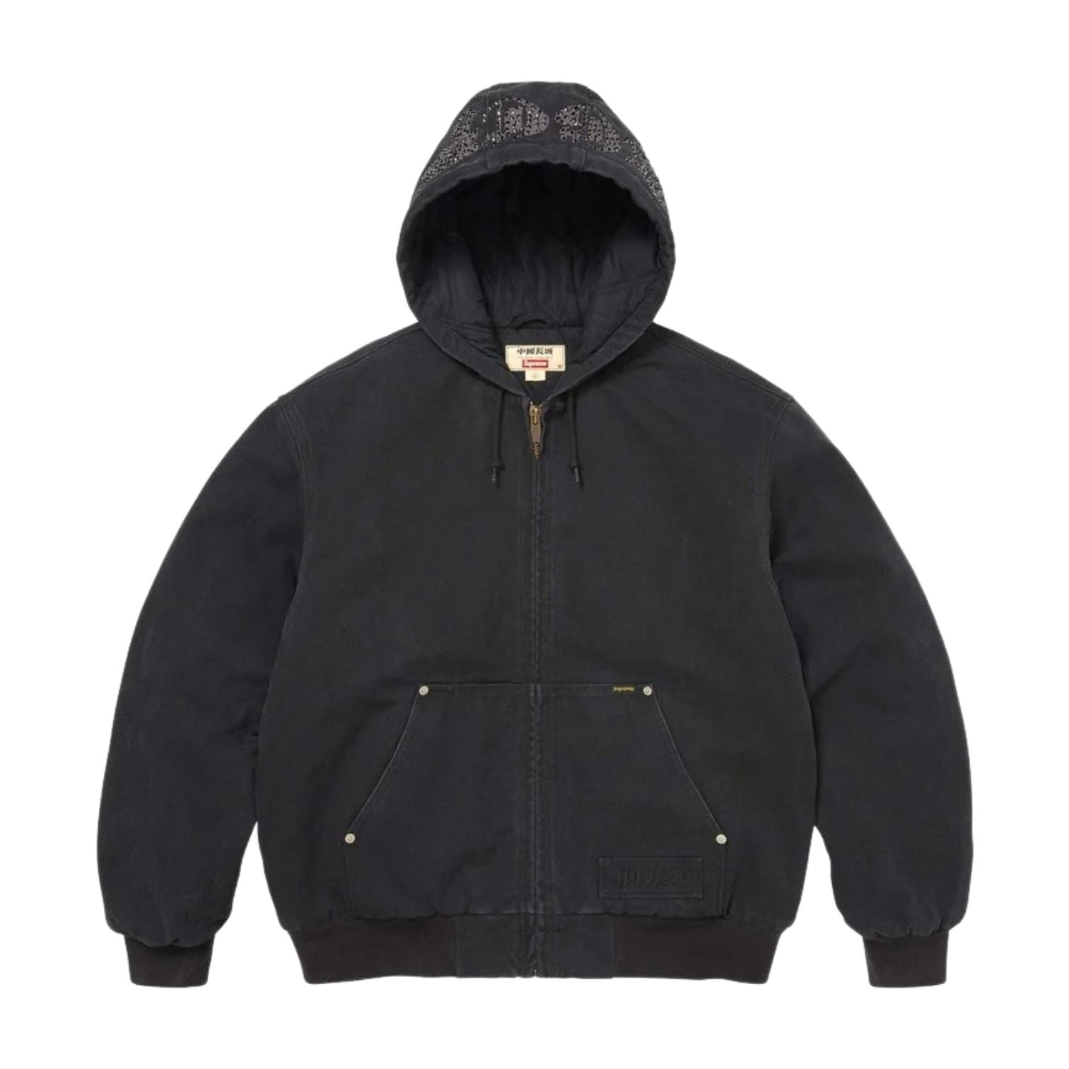 Supreme x The Great China Wall Hooded Work Jacket 'Black' SUP-SS26-185-BLK