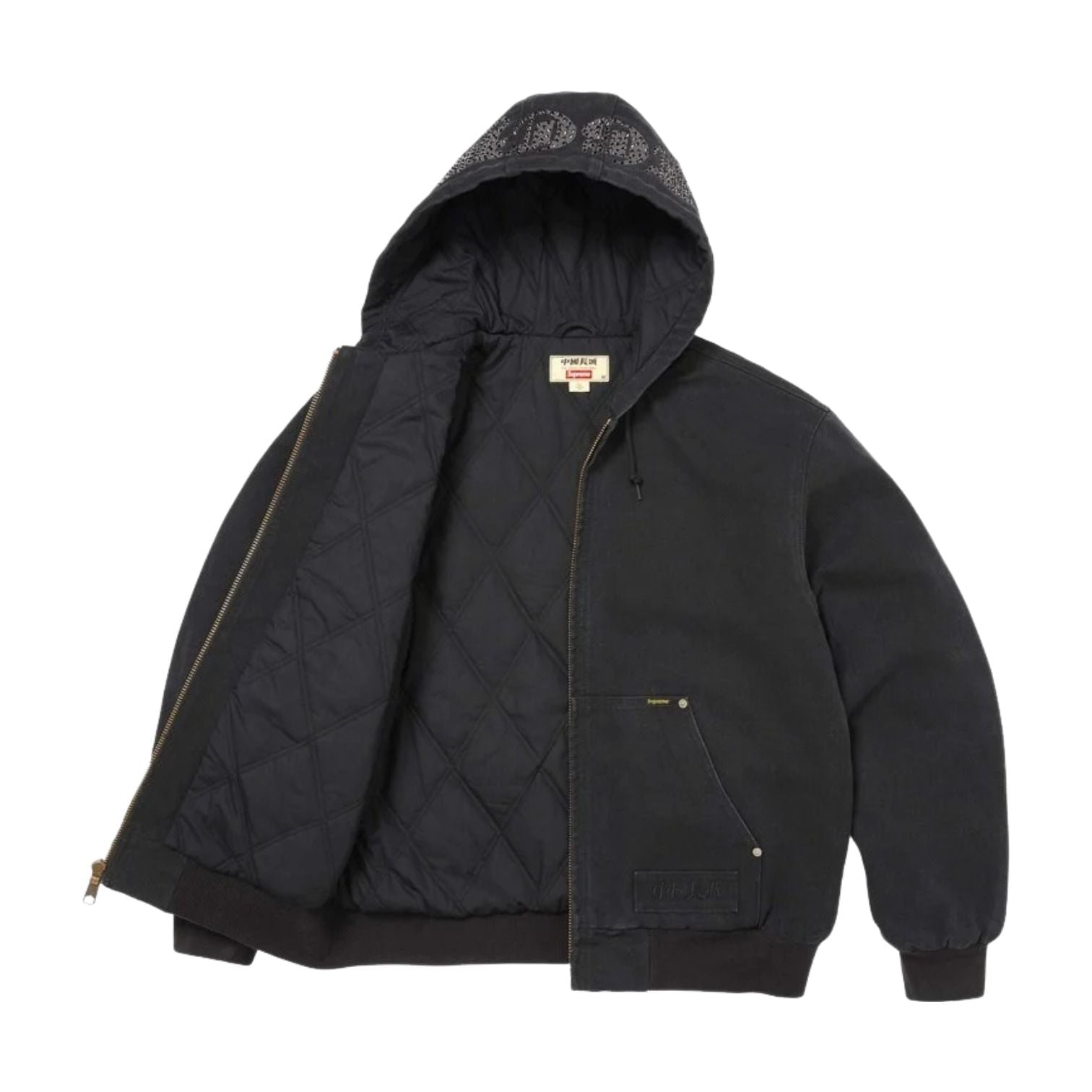 Supreme x The Great China Wall Hooded Work Jacket 'Black' SUP-SS26-185-BLK